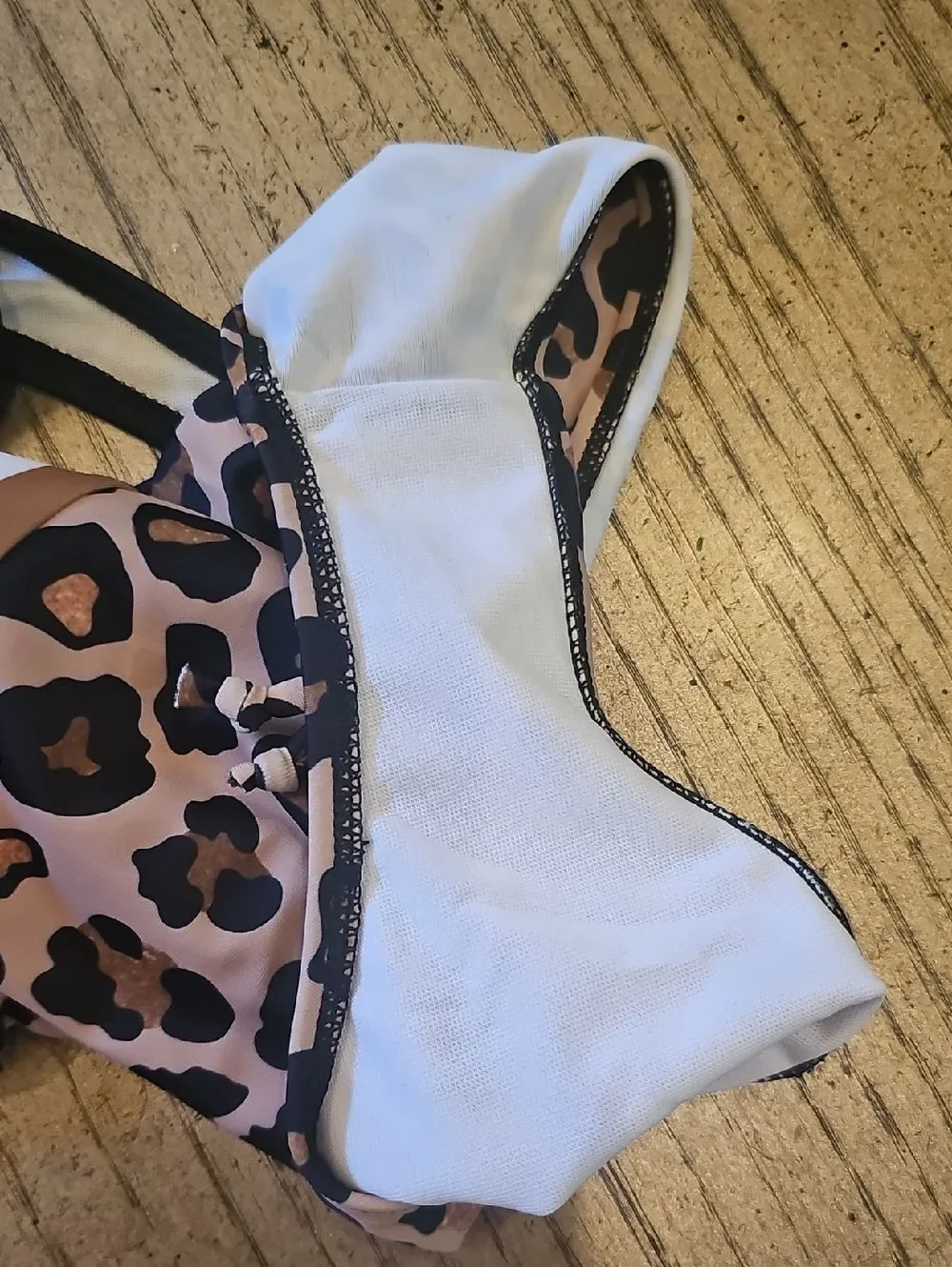 Kids Leopard Print One-Piece Swimsuit Size 7 NEW no Tag